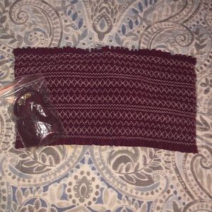 bando bathing suit top (with straps)